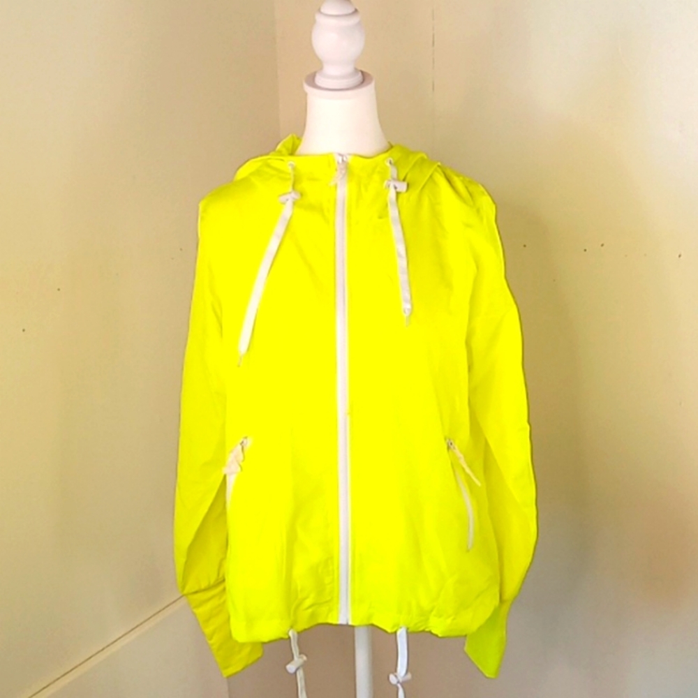 ZYIA Active Electric Yellow Bomber Jacket Size S